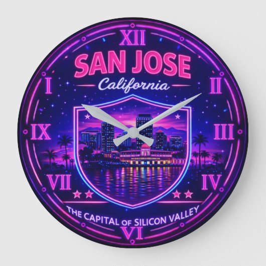 San Jose California Silicon Valley Grote Klok (Voorkant)