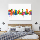 San Jose California Skyline Canvas Afdruk (Insitu (Slaapkamer))