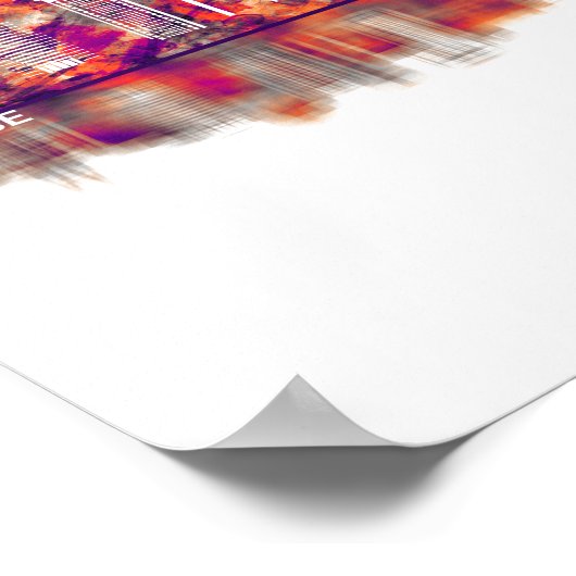 San Jose California Skyline Poster (Hoek)