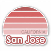 San Jose California Sticker (Voorkant)