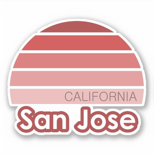 San Jose California Sticker (Voorkant)