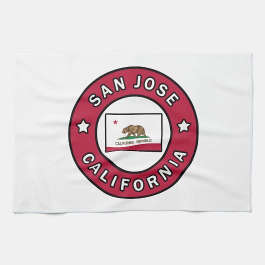 San Jose California Theedoek (Horizontaal)