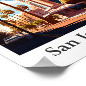 San Jose California Travel  Illustratie Poster (Hoek)