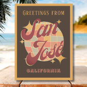 San José California USA Retro  Briefkaart