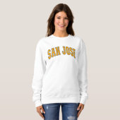 San Jose California Vintage College Style Trui (Voorkant volledig)