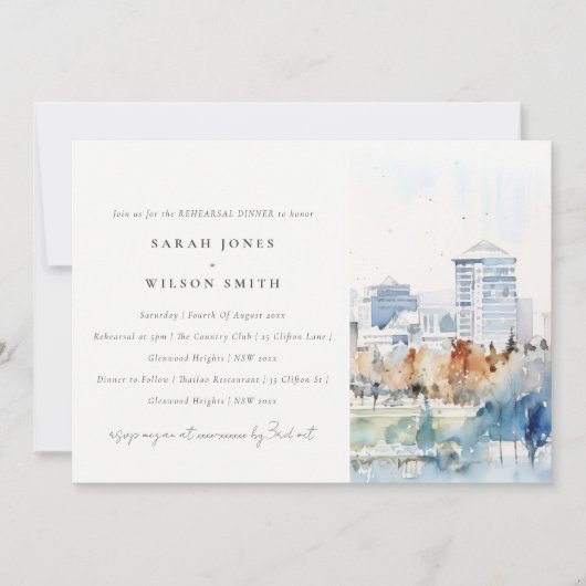 San Jose California Waterverf repetitie diner Kaart (Voorkant)