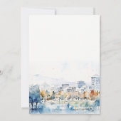 San Jose California Waterverf Wedding Jubileum Kaart (Achterkant)