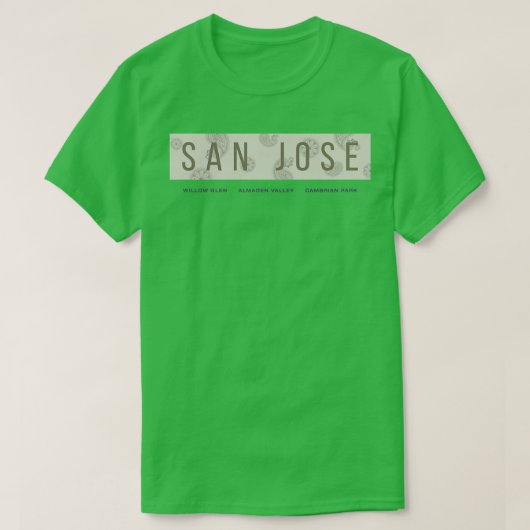 SAN JOSE California Willow Glen Almaden Valley Cam T-shirt (Design voorkant)