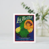 San Jose, CaliforniaLa Bella Vegetable Label Briefkaart (Staand voorkant)