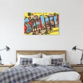 San Jose, CaliforniaLarge Letter Scenes 2 Canvas Afdruk (Insitu (Slaapkamer))