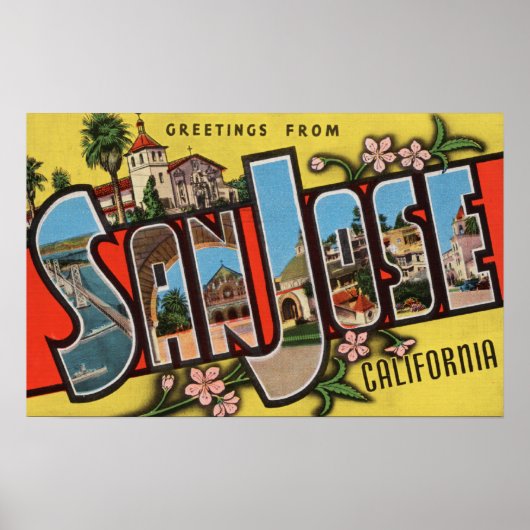San Jose, CaliforniaLarge Letter Scenes 2 Poster (Voorkant)