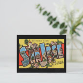San Jose, CaliforniaLarge Letter Scenes Briefkaart (Staand voorkant)