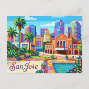 San Jose Californië Briefkaart