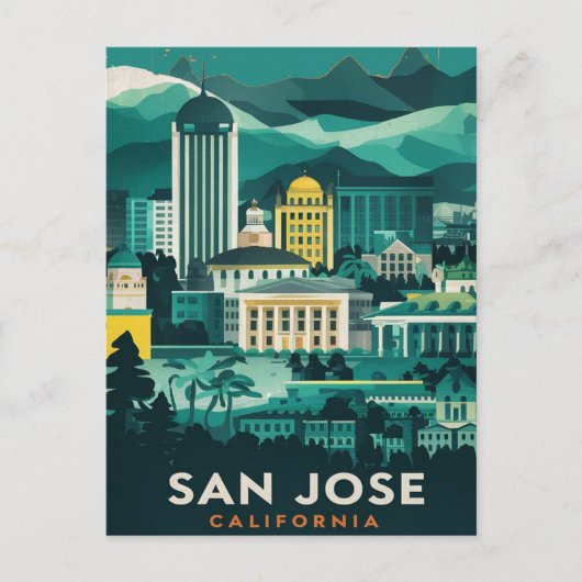 San Jose, Californië, Briefkaart (Voorkant)