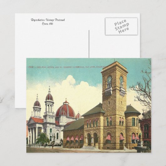  San Jose Californië Briefkaart (Voorkant / Achterkant)