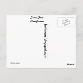 San Jose, Californië Briefkaart (Achterkant)