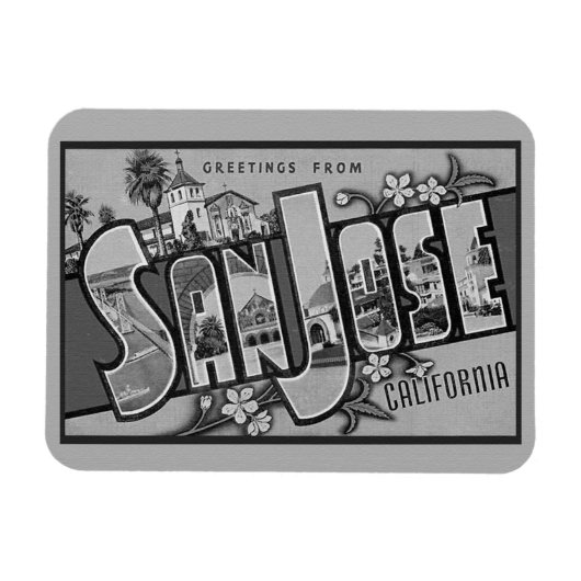 San Jose, Californië Magnet Magneet (Horizontaal)