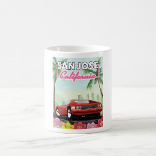 San Jose, Californië-reisposter Koffiemok