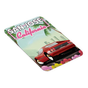 San Jose, Californië-reisposter Magneet