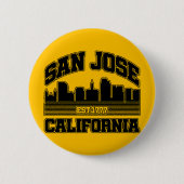 San Jose, Californië Ronde Button 5,7 Cm (Voorkant)