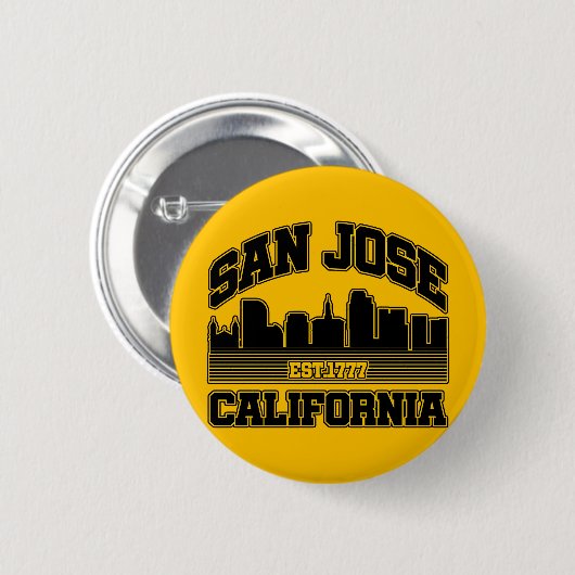 San Jose, Californië Ronde Button 5,7 Cm (Voorkant /achterkant)