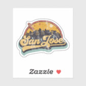 San Jose, Californië Sticker (Vel)
