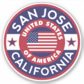 SAN JOSE, Californië Sticker (Voorkant)