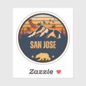 San Jose, Californië Sticker (Vel)