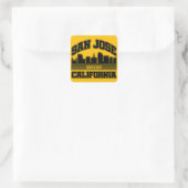 San Jose, Californië Vierkante Sticker (Tas)