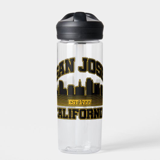 San Jose, Californië Waterfles (Voorkant)
