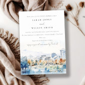 San Jose, Californië Waterverf Koppels Douche Kaart