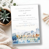 San Jose, Californië Waterverf Trouwdouche Kaart