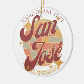 San José City California, Verenigde Staten Keramisch Ornament (Links)