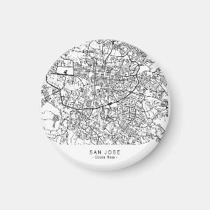 SAN JOSE City-kaart Magneet