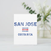 San Jose Costa Rica Design Briefkaart (Staand voorkant)