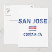 San Jose Costa Rica Design Briefkaart (Voorkant / Achterkant)