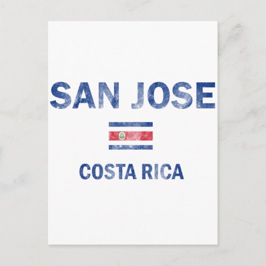 San Jose Costa Rica Design Briefkaart (Voorkant)
