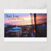 San Jose Costa Rica Sunset Briefkaart (Voorkant)