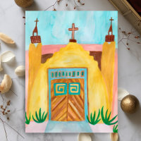 San Jose de Gracia Church Waterverf New Mexico