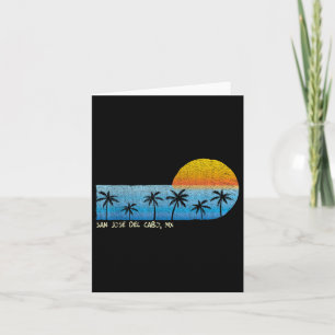  San Jose Del Cabo, MX Palm Trees &amp; Zon Kaart