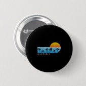 San Jose Del Cabo, MX Palm Trees & Zon Ronde Button 5,7 Cm (Voorkant /achterkant)