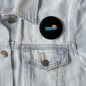 San Jose Del Cabo, MX Palm Trees & Zon Ronde Button 5,7 Cm (In situ)