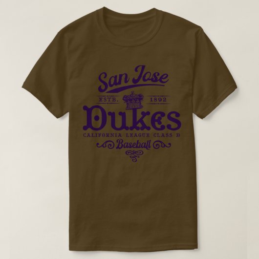 San Jose Dukes Honkbal T-shirt (Design voorkant)