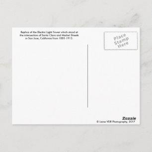 San Jose Electric Light Tower Briefkaart
