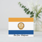 San Jose Flag Briefkaart (Staand voorkant)
