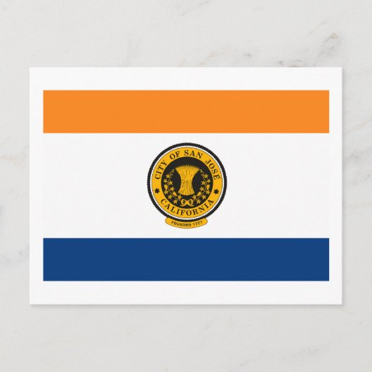San Jose Flag Briefkaart (Voorkant)