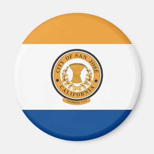 San Jose Flag Magneet (Voorkant)