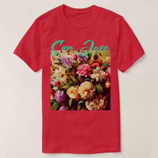 San Jose Flower T-shirt (Design voorkant)