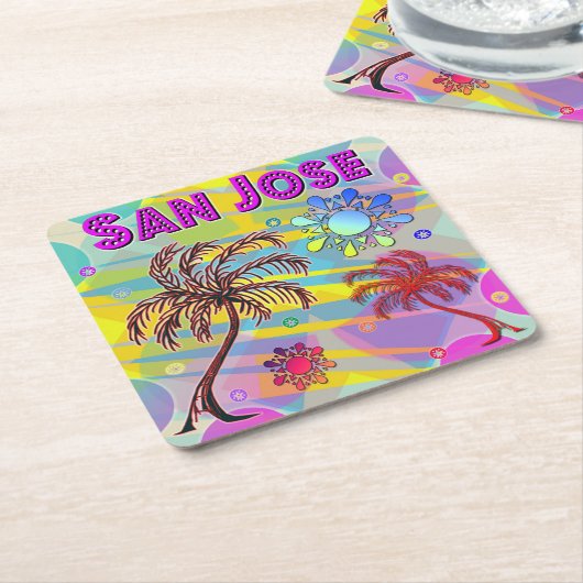 San Jose Happy en Hope Onderzetter (Schuin)