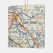 San Jose  Kaart Keramisch Ornament (Links)